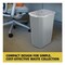 Rubbermaid Commercial 10.25-Gallon Rectangular Deskside Wastebasket - Gray